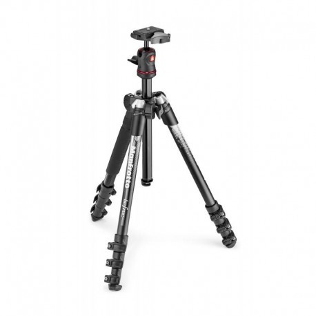 Tripie Manfrotto BeFree Color de Aluminio Gris con Cabeza de Bola