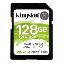 Kingston 128GB SDXC CANVAS SELECT PLUS 100R C10