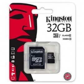 Tarjeta de Memoria MicroSD Kingston Canvas Select 32GB Clase 10 + Adaptador