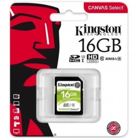 Tarjeta de Memoria SDHC Kingston Canvas Select 16GB Clase 10