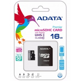 TARJETA MICRO SD 16GB C10 UHS-I ADATA