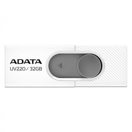 USB 2.0 ADATA UV220 DE 32GB BLANCO Y GRIS (AUV220-32G-RWHGY)
