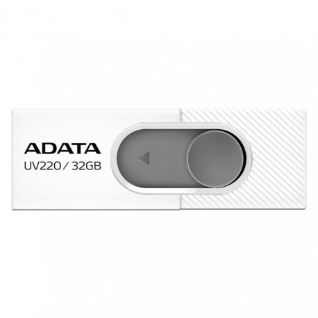 USB 2.0 ADATA UV220 DE 32GB BLANCO Y GRIS (AUV220-32G-RWHGY)