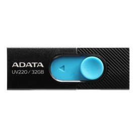 USB 2.0 ADATA UV220 DE 32GB NEGRO Y AZUL (AUV220-32G-RBKBL)