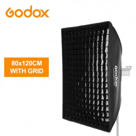Softbox Rectangular con Grid GODOX SBFW 80120