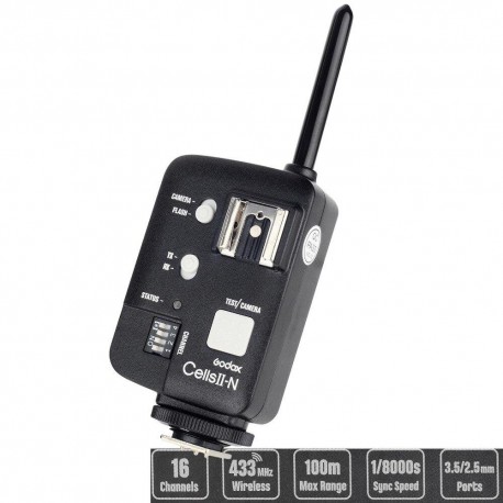 TRANSMISOR DISPARADOR DE FLASH PARA NIKON CELLSII-N GODOX