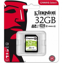 Tarjeta de Memoria SDHC Kingston Canvas Select 32GB Clase 10