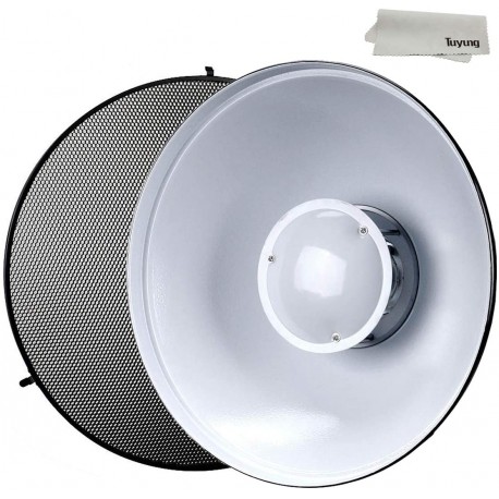 REFLECTOR BEAUTY DISH BLANCO 55CM CON GRID GODOX
