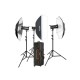 Kit de 3 flashes de estudio GODOX SK400II-D