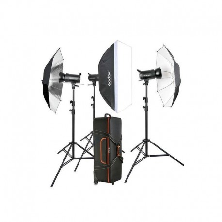 Kit de 3 flashes de estudio GODOX SK400II-D