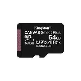 Tarjeta MicroSD KINGSTON de 64GB Canvas Select Plus