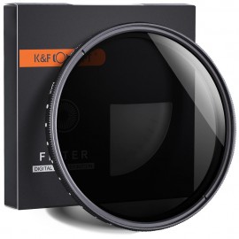 Filtro DN Variable 82 mm Slim K&F ND2-ND400 para Canon