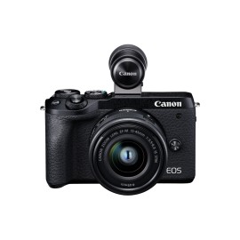 Canon EOS M6 Mark II + lente EF-M 15-45MM IS STM + Visor EVF